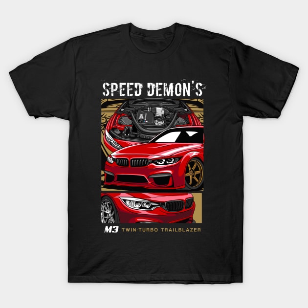 Speed Demon's M3 F80 T-Shirt by Harrisaputra